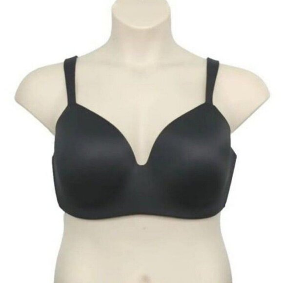 Cacique Lane Bryant Womens Bra Lightly Lined No Wire T Shirt Bra Size 38DD Black - Picture 2 of 9